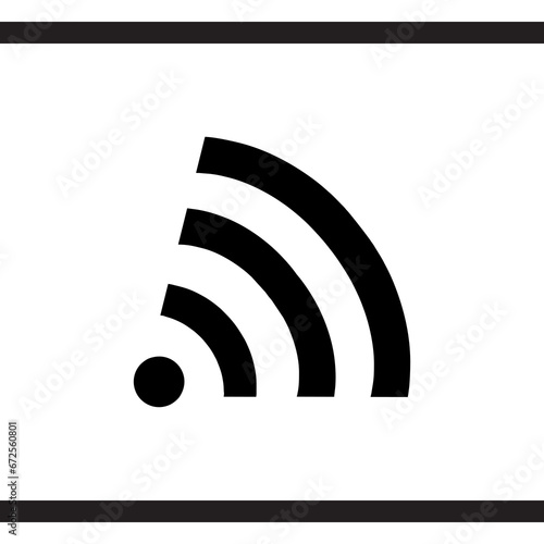 Wi Fi icon vector. Wireless internet logo design. Wifi vector icon illustration isolated on white background