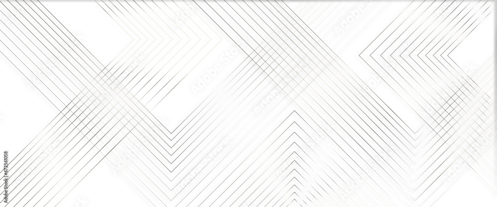 White geometric abstract transparent background overlap layer on bright space with lines effect decoration and line stripes curve abstract presentation background.	 - obrazy, fototapety, plakaty 