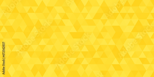Abstract vector background. Geometric yellow background with triangular polygons. Abstract design. Vector illustration.