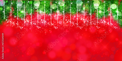 クリスマス　雪　冬　風景　背景