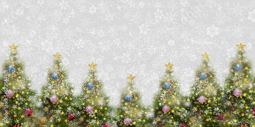 クリスマス　雪　冬　風景　背景