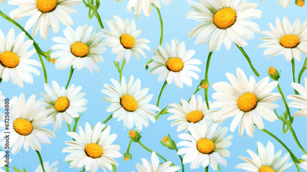 Playful Daisies Watercolor Seamless Pattern Cheerful, Background Image, Hd Playful Daisies Watercolor Seamless Pattern Cheerful, Background Image, Hd