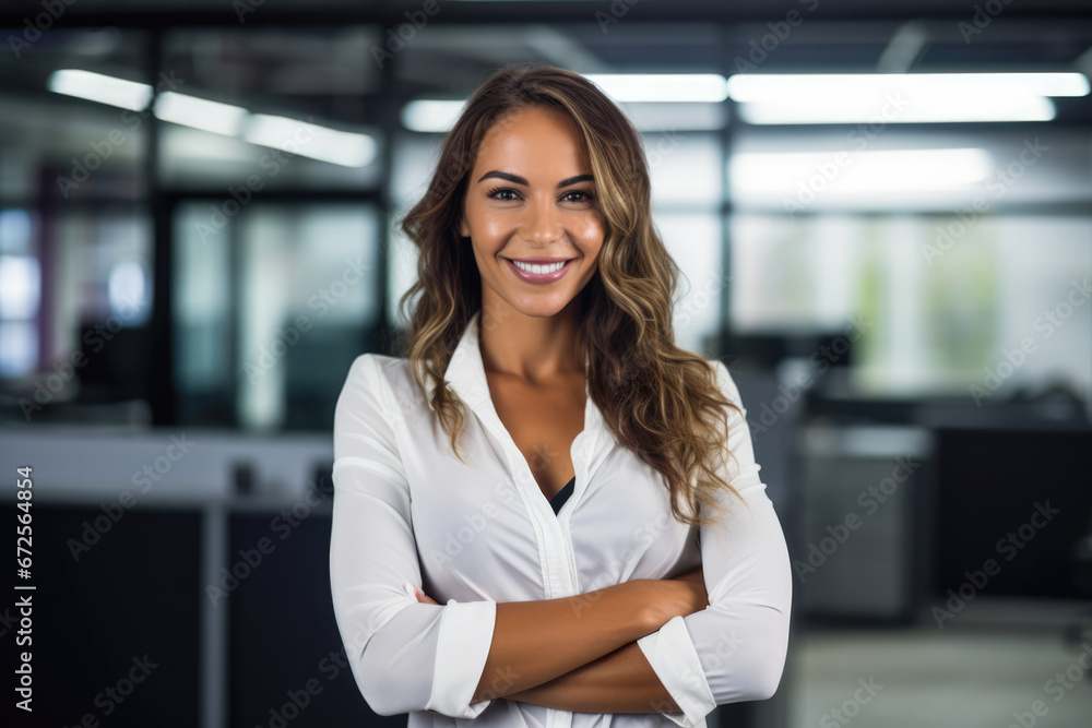 Smiling business woman looking at the camera. Smiling business woman looking at the camera.
