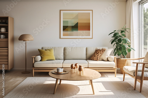 Scandinavian mid century home minimalist interior design © Miftakhul Khoiri