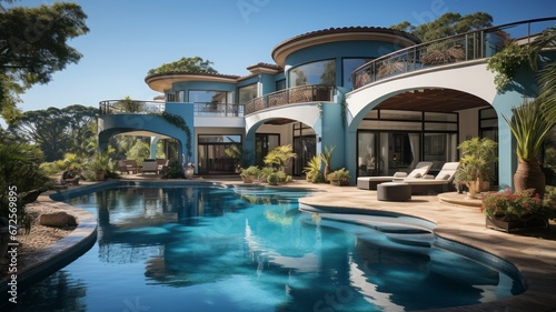 Luxury Villa with Pool in a Tropical Resort © senadesign