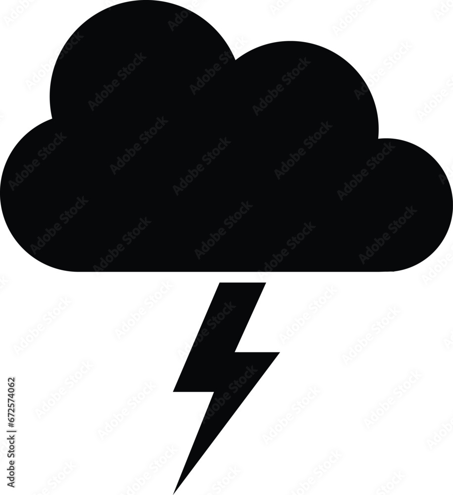 Thunderstorm icon . Cloud thunderstorm icon vector .Weather concept Thunderstorm icon . Cloud thunderstorm icon vector .Weather concept