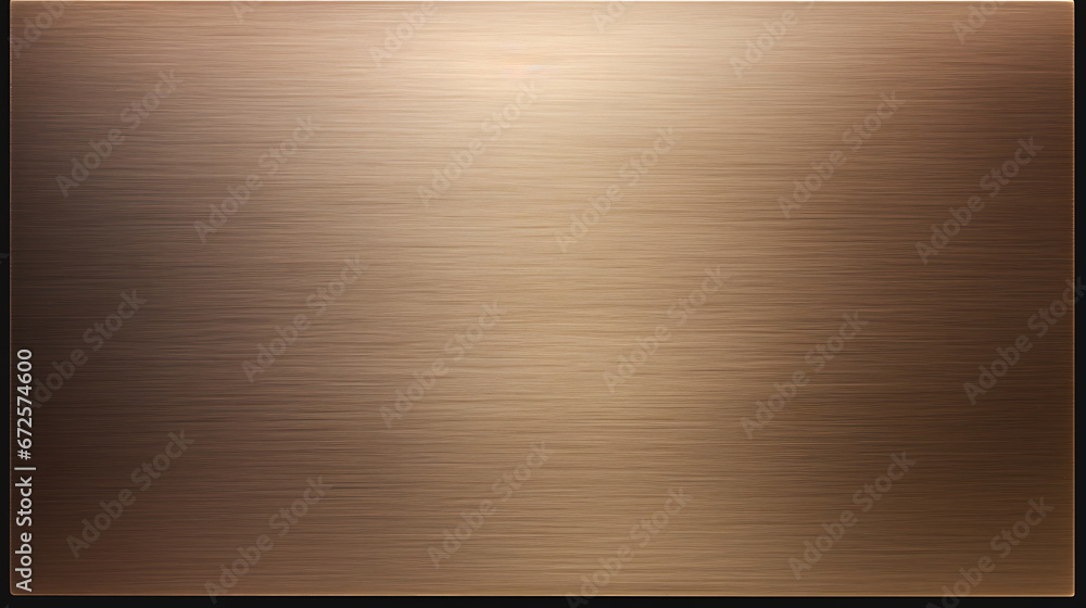 custom made wallpaper toronto digitalbrown metal brushed bronze wide textured plate or plaque .generative ai