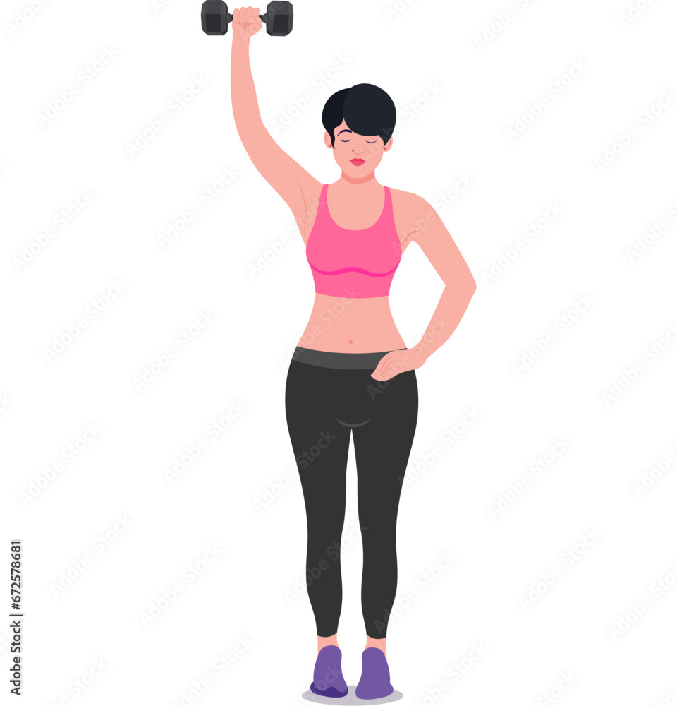 set of sports women lifting weights sign set of sports women lifting weights sign
