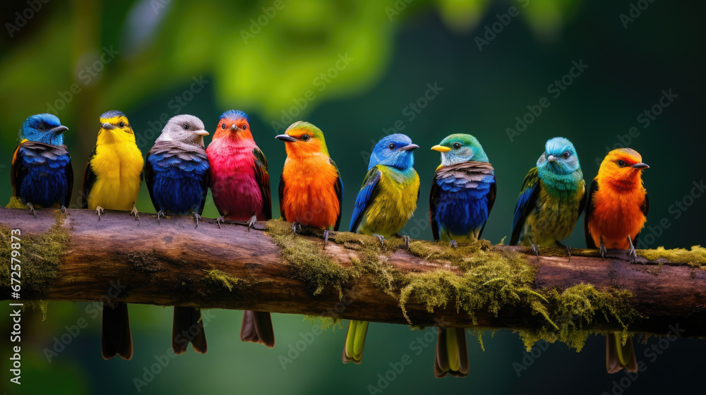 Obraz premium The Incredible Diversity Of Bird Species In Colombia , Background Image, Hd