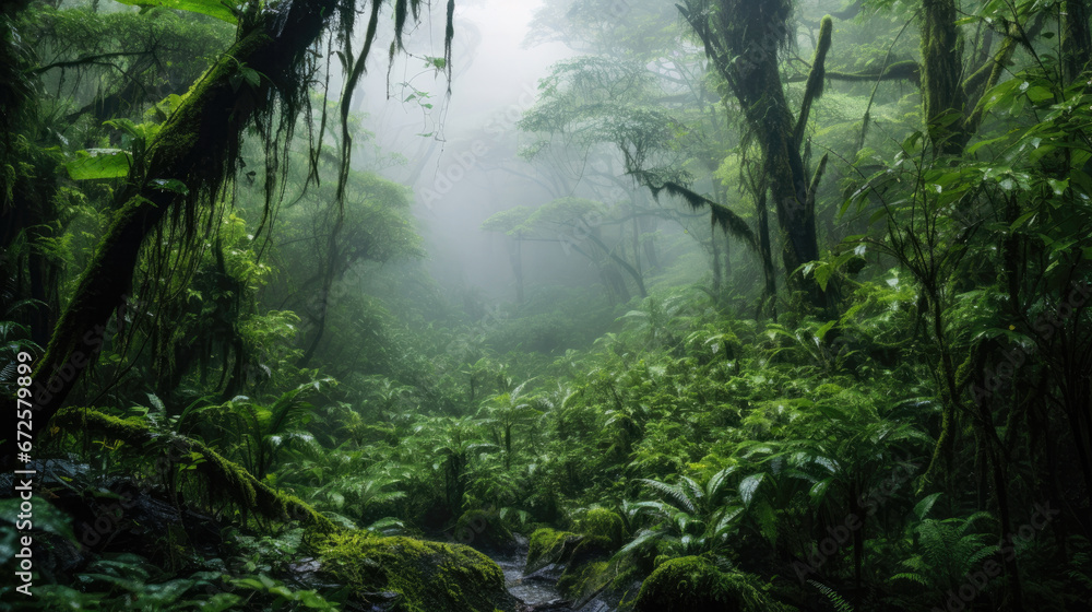 The Lush Cloud Forests , Background Image, Hd