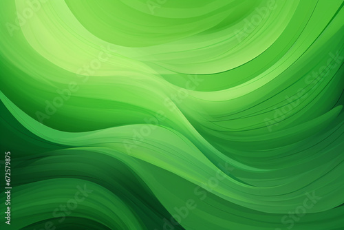 An Abstract Wallpaper Background Illustration with Organic Green Swirl Lines, Invoking the Beauty of the Natural World