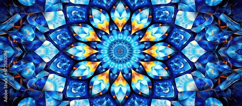 Utilize the kaleidoscopic pattern in the design