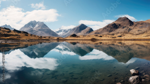 The Serene Lakes Of Los Lagos De Siecha Tranquil, Background Image, Hd