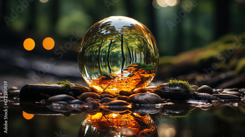 Wallpaper Mural The Worlds Reflection In A Drop Of Water, Background Image, Hd Torontodigital.ca