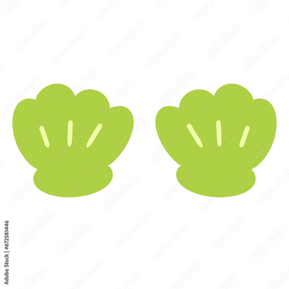 Obraz premium A green seashell