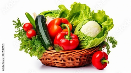 basket of very fresh vegetables,planting with own hands, vegetarian, healthy salad, sparkling bokeh background.