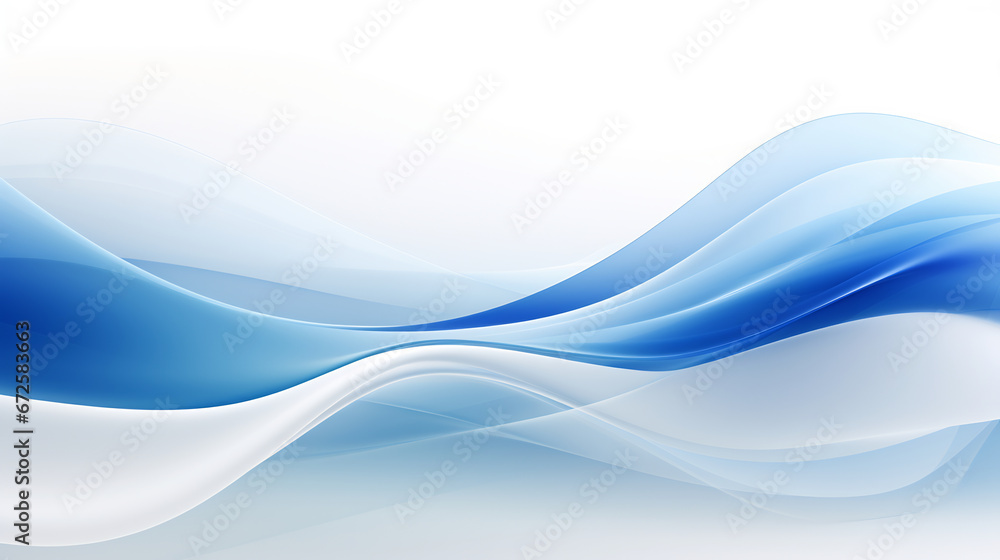 White and blue abstract wave background White and blue abstract wave background