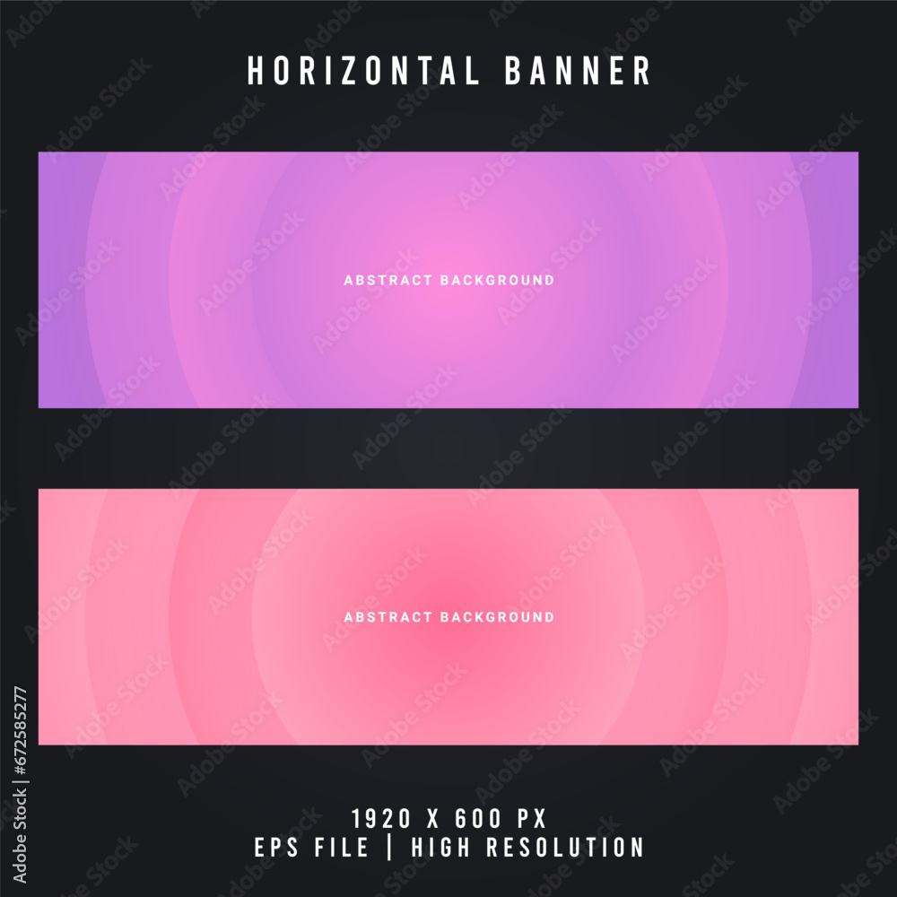 Abstract Fluid Background Horizontal Banner - Dynamic and Modern Design