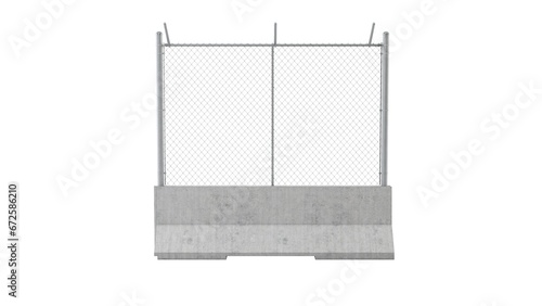 Concrete wall barrier