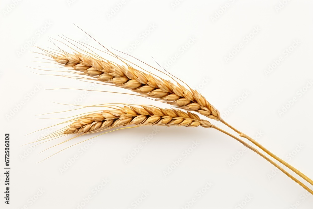 an ear of wheat isolated on white background an ear of wheat isolated on white background