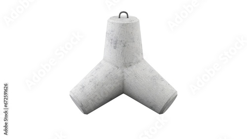 Concrete tetrapod