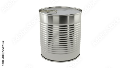 tin can isolated on white