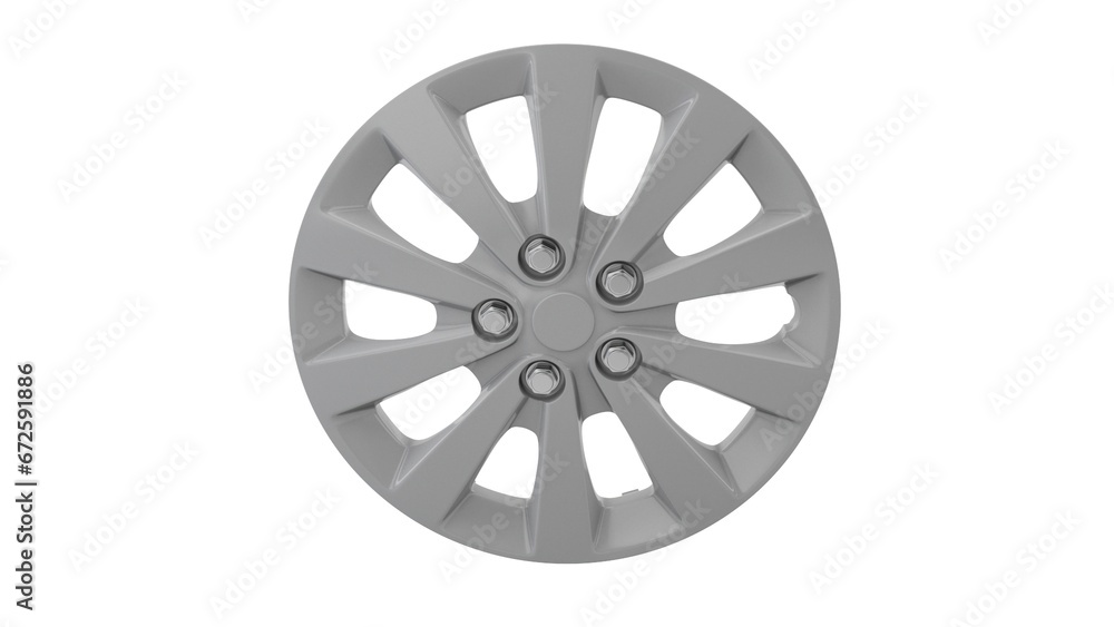 Fototapeta premium car wheel isolated on white