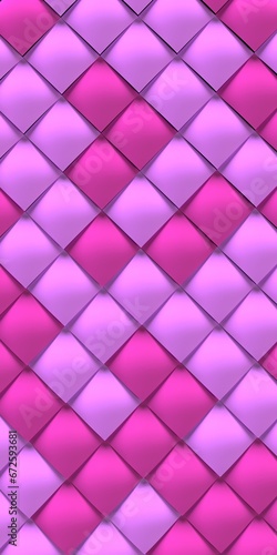 A vertical composition of colored volumetric panels in the form of scales. Background for smartphone. 