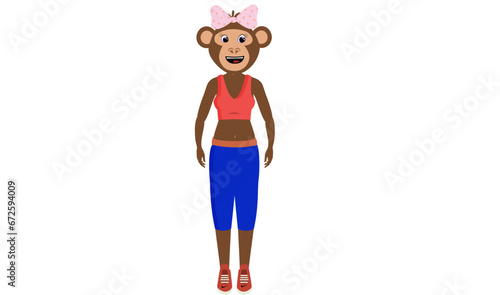 monkey puppet for Adobe character animator