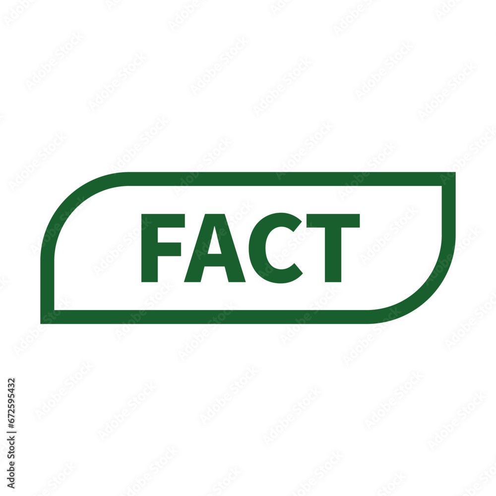 Fact Stamp In Green Line Rectangle Parallelogram Shape For Information Sign
Fact Stamp In Green Line Rectangle Parallelogram Shape For Information Sign