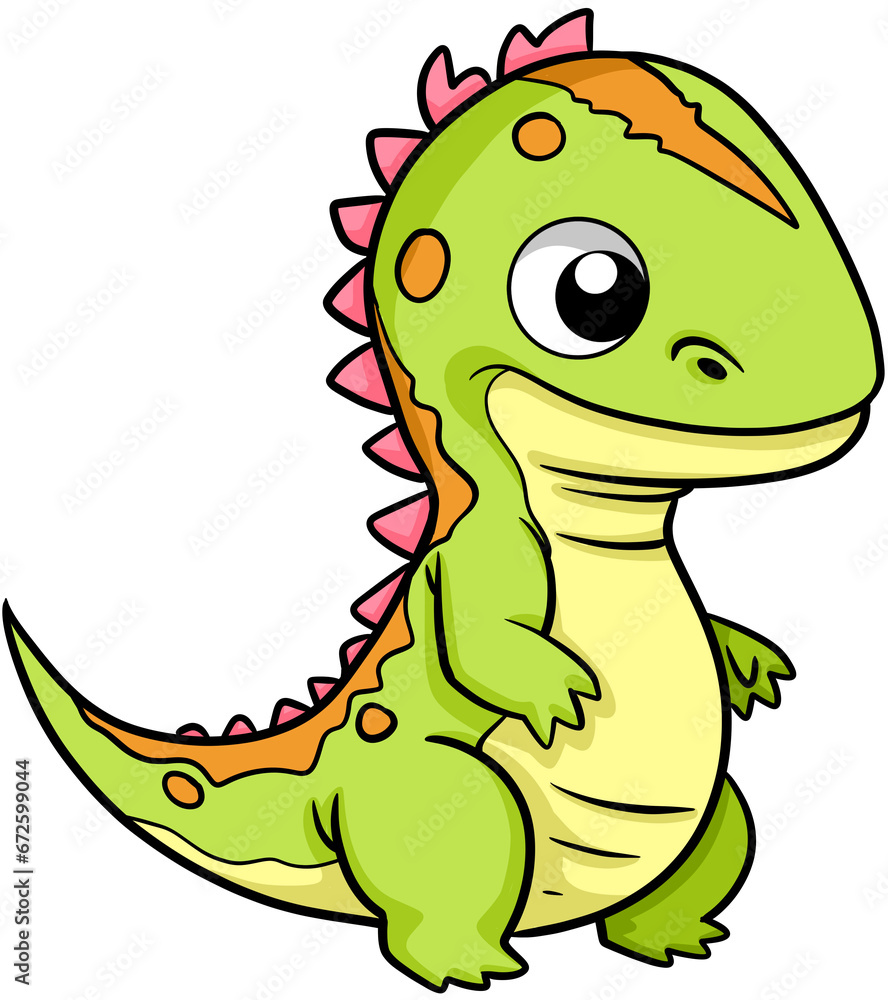 Fototapeta premium cartoon dinosaur illustration clip art