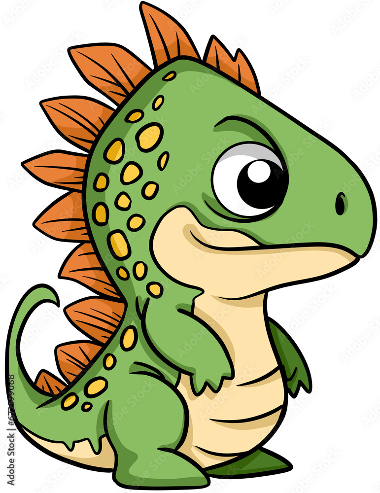 Fototapeta premium cartoon dinosaur illustration clip art