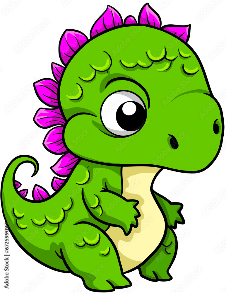 Fototapeta premium cartoon dinosaur illustration clip art