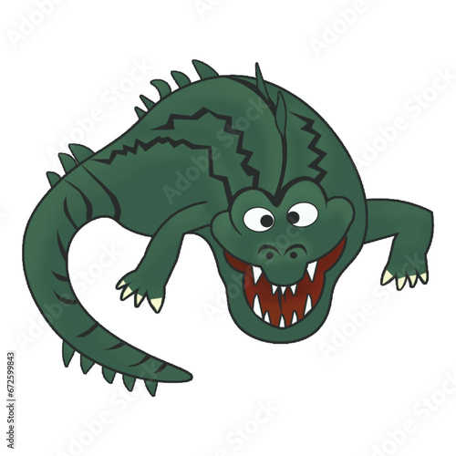 Crocodile vector illustration cartoon 