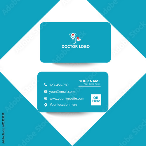  Profetional doctor business card design 