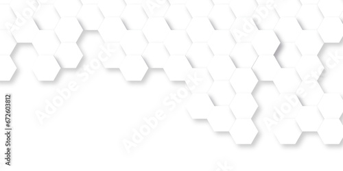 Background with hexagons. Abstract background with lines. white texture background. hexagon abstract background. Surface polygon pattern with glowing hexagon paper texture and futuristic business.