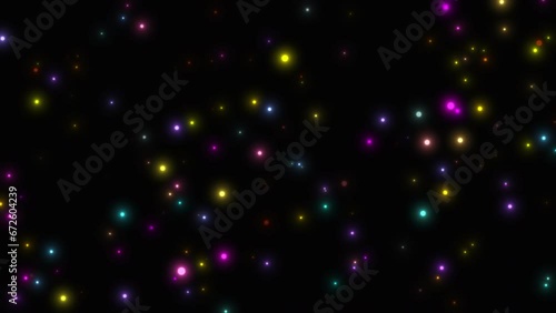 Wallpaper Mural Beautiful rainbow glow particle background. Colorful sparkling particles background. Seamless loop Torontodigital.ca