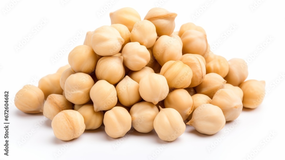 Chickpeas isolated on white background Chickpeas isolated on white background