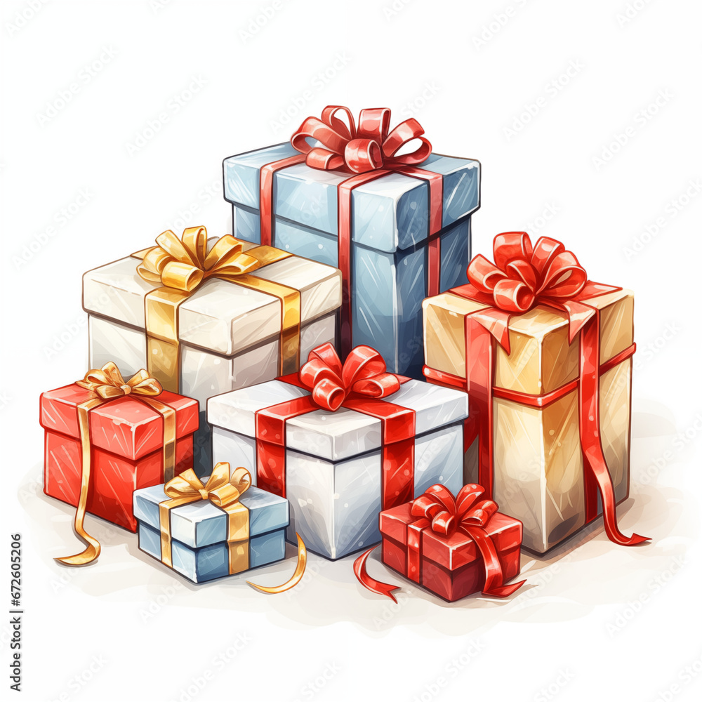 gift boxes isolated on white gift boxes isolated on white