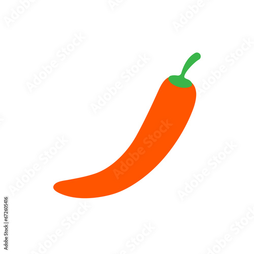 Chilli pepper vector icon. jalapeno illustration symbol or sing. cayenne logo.