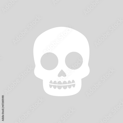 Scull icon vector. Day of the Dead illustration sign. Holiday symbol or logo.