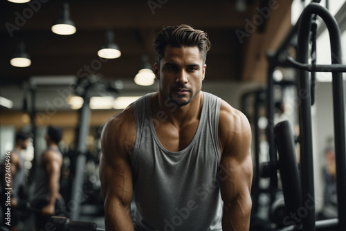 portrait of a man in a gym