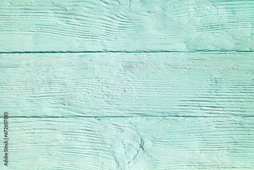Konstfotografi Table top background of wood rude painted with tiffany color paint boards, unifo