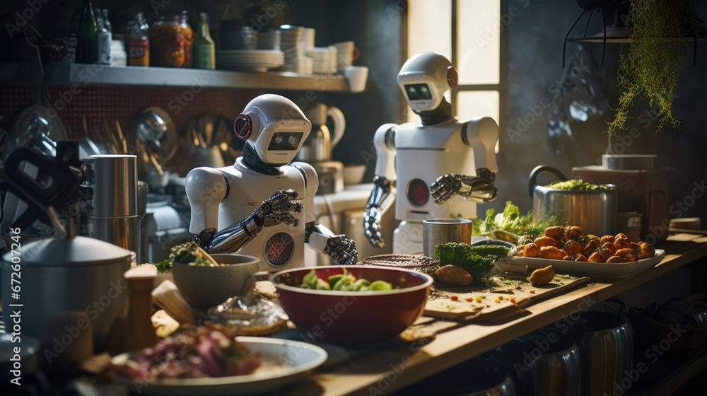 Robots are experts at cooking according to recipes
