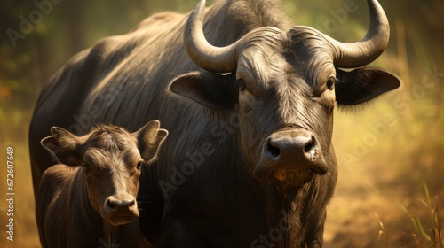 Thai buffalo mother