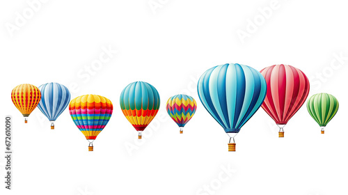 Colorful hot air balloons Ai Generative