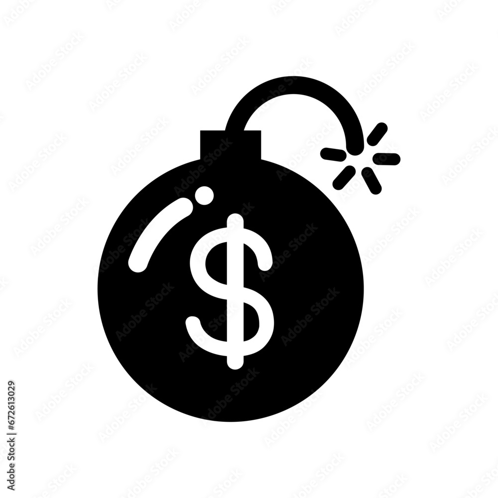 Economic recession icon