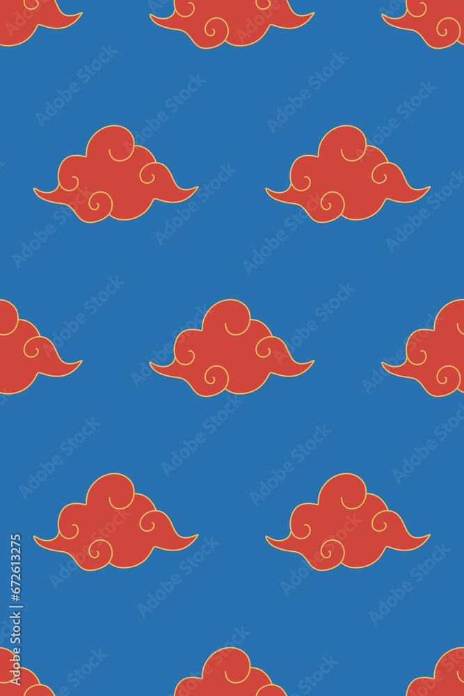 Chinese cloud seamless background