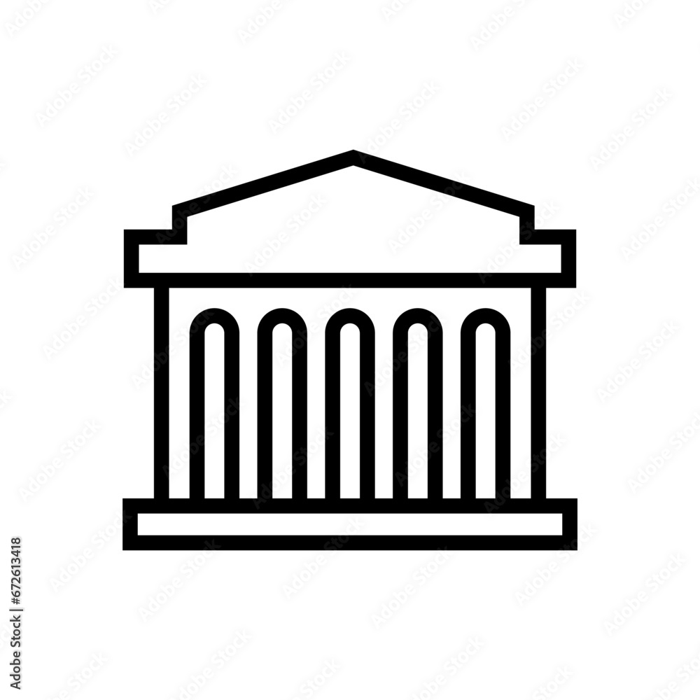 Fototapeta premium greek temple icon