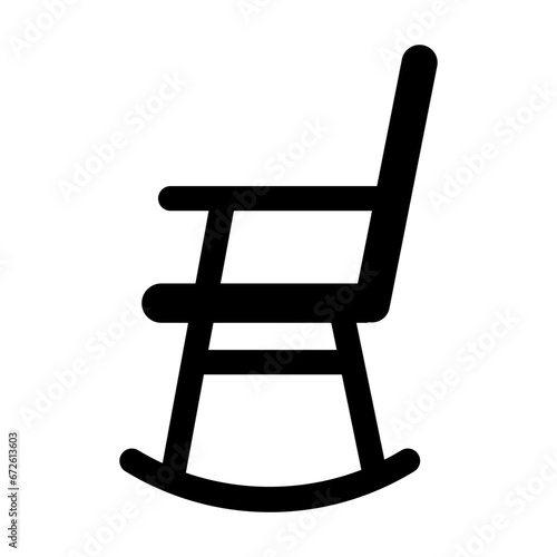 Rocking chair icon